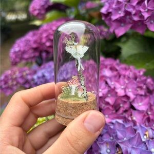 Handpainted Natural Mini Butterfly Terrarium